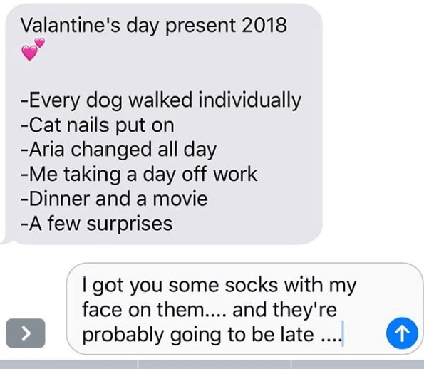 funny valentines gifts, husband wife fails 