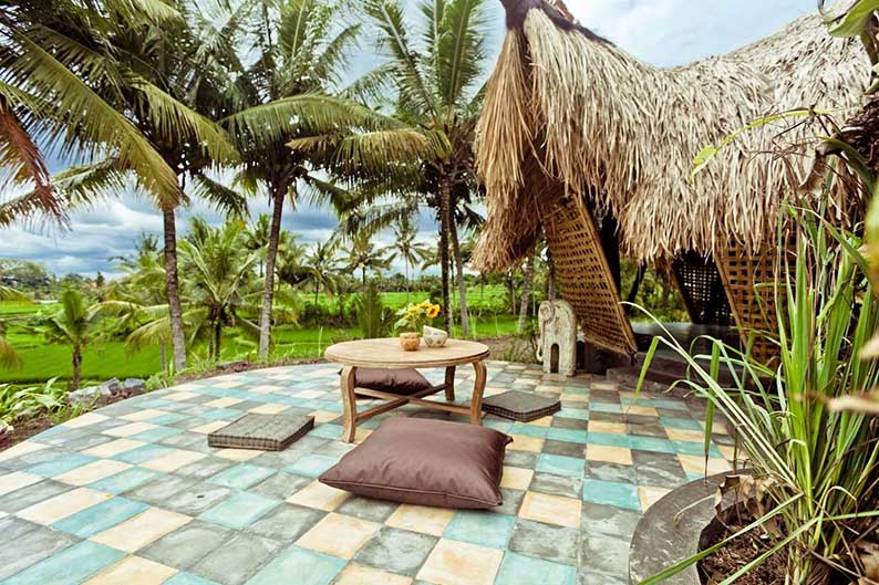 Bamboo eco-cottage in rice fields, Bali , Airbnbs