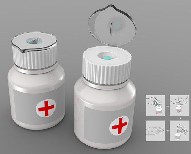 Built-in Pill Cutter, Genius Inventions