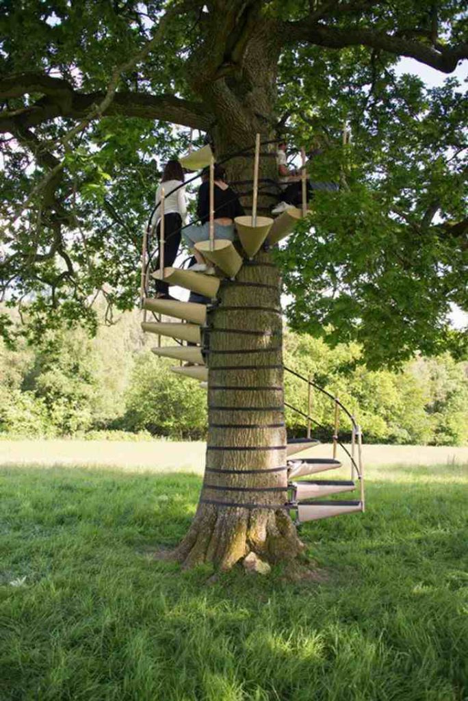 Portable ladder for climbing trees, Genius Inventions