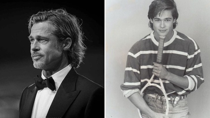 Brad Pitt, then and now celebrity photos 