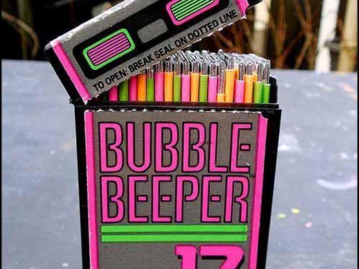 bubble beeper gum