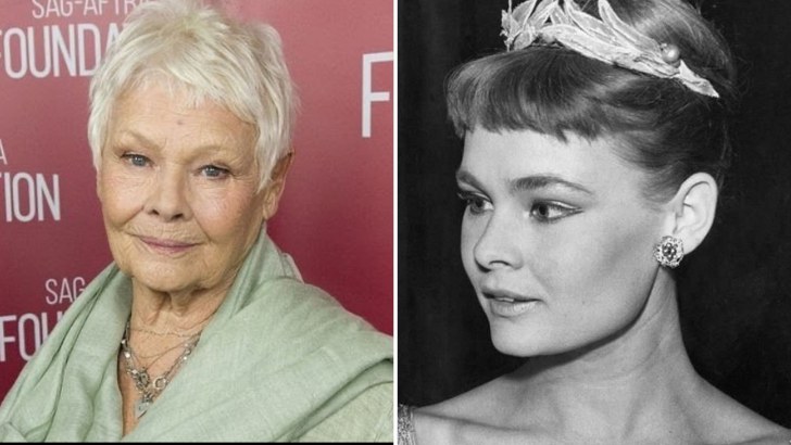judi dench, then and now celebrity photos 