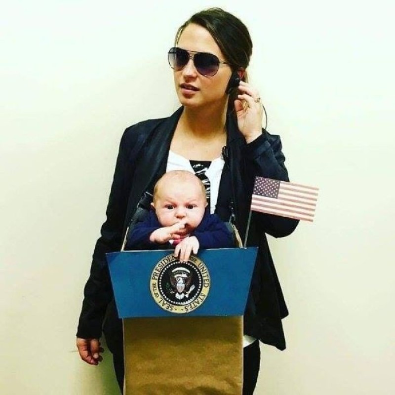 President and bodyguard halloween costumes