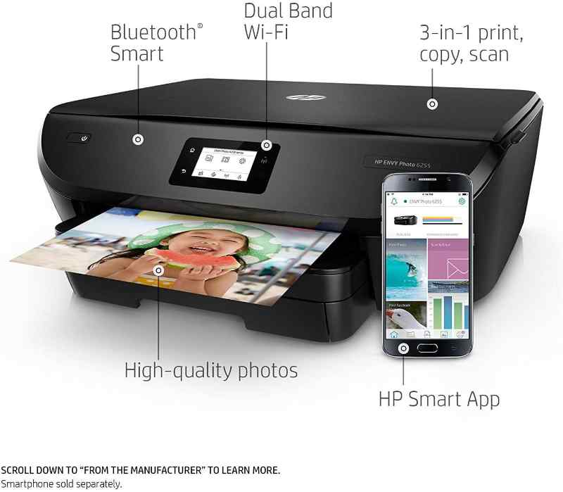 HP ENVY Photo 6255 Wireless All-in-One Printer