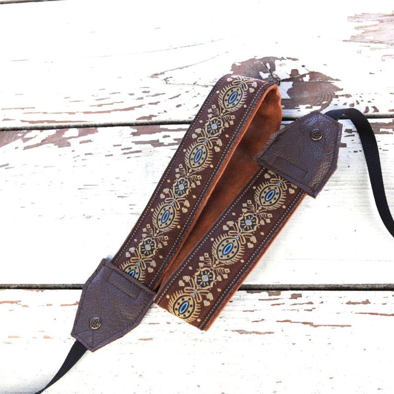 Handmade Leather and Suede Camera Strap