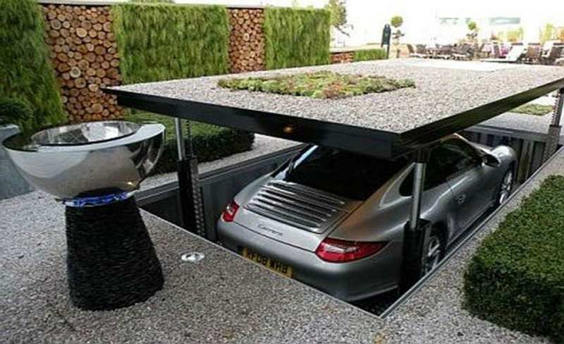 underground car garage 