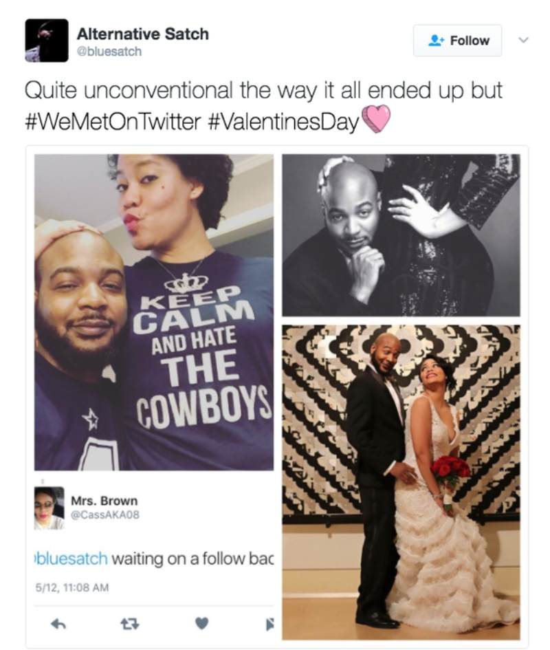 unconventional tweet - couples who found love on twitter