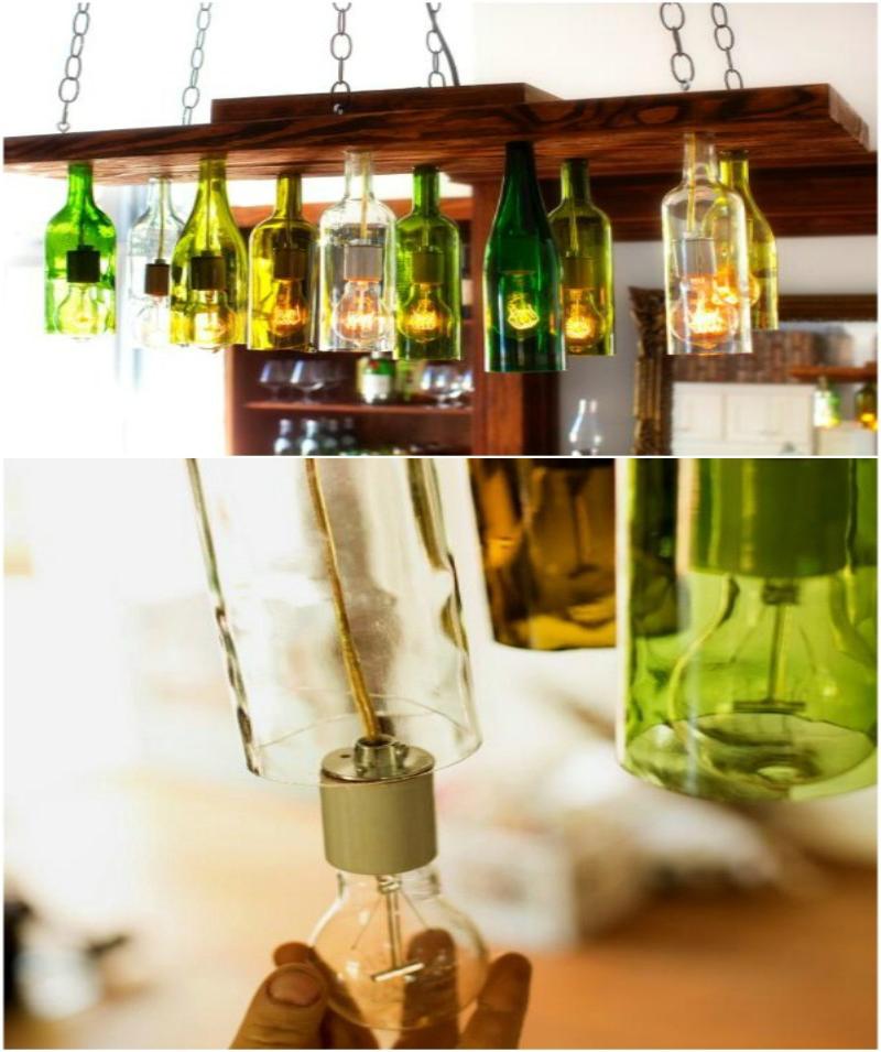 Gorgeous wine chandelier
