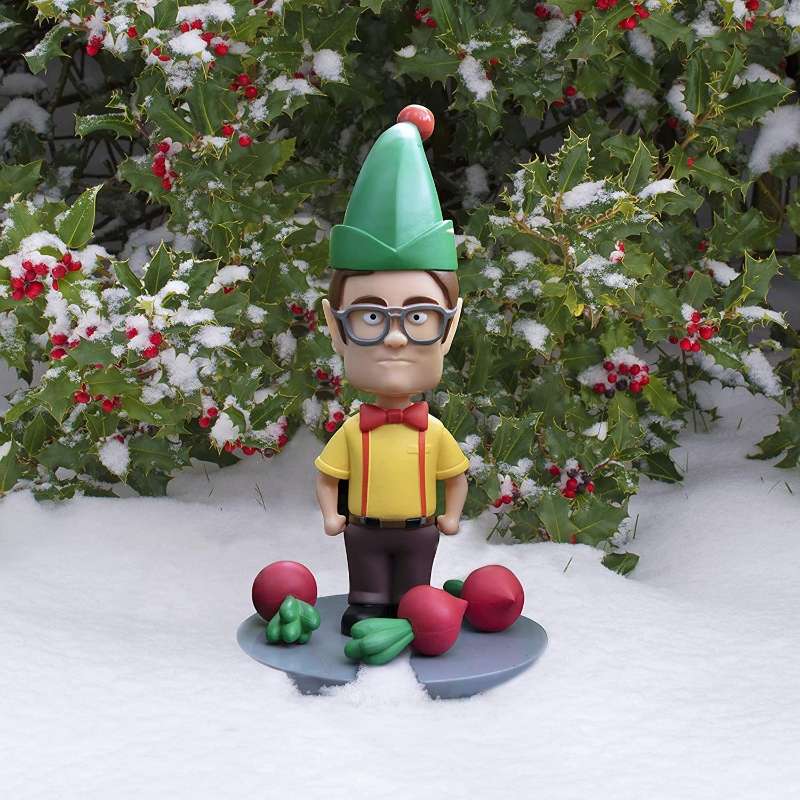 The Office Dwight Schrute Holiday Elf Garden Gnome