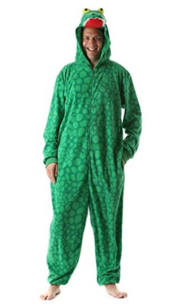 Just Love Adult Onesie Mens Pajamas Alligator - winter essentials 