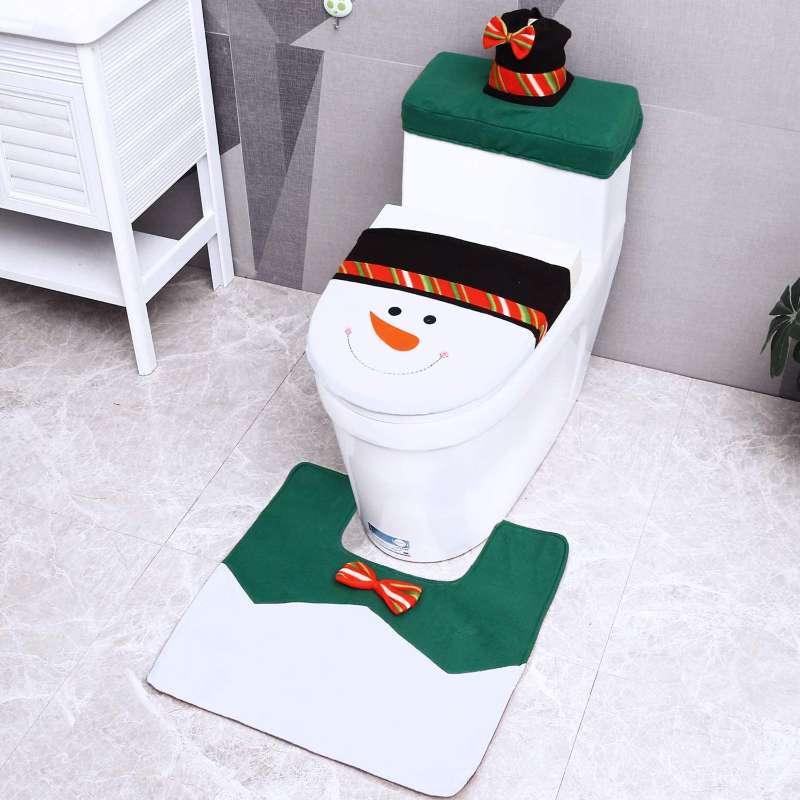 Christmas Toilet Seat Cover, Christmas home decor 