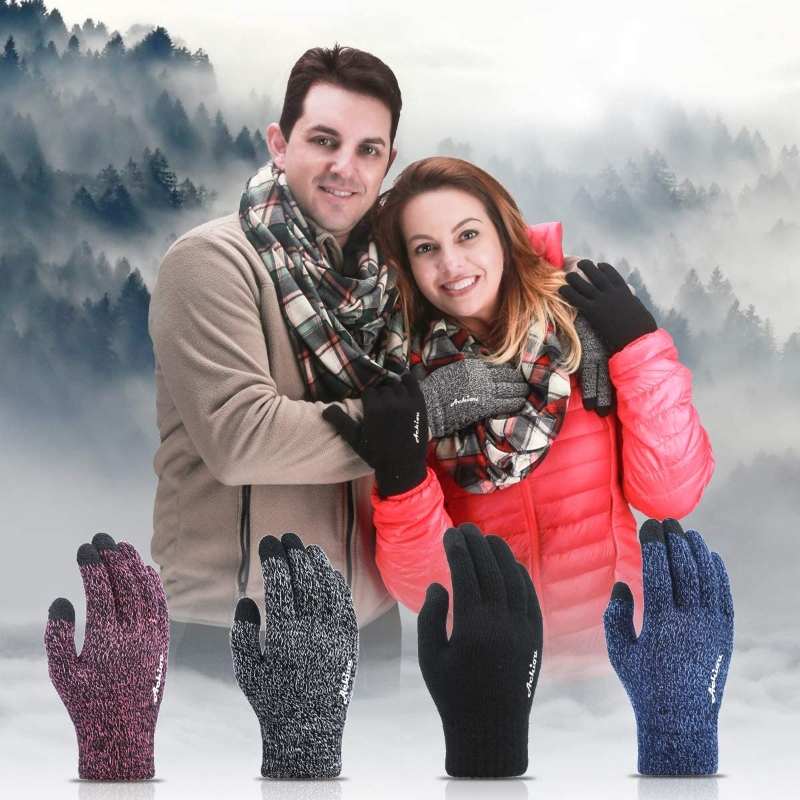 Achiou Winter Knit Gloves, stocking stuffers
