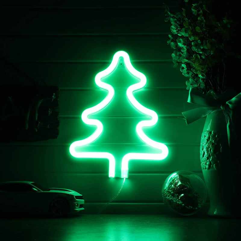 Christmas Tree Neon Sign, Christmas home decor 