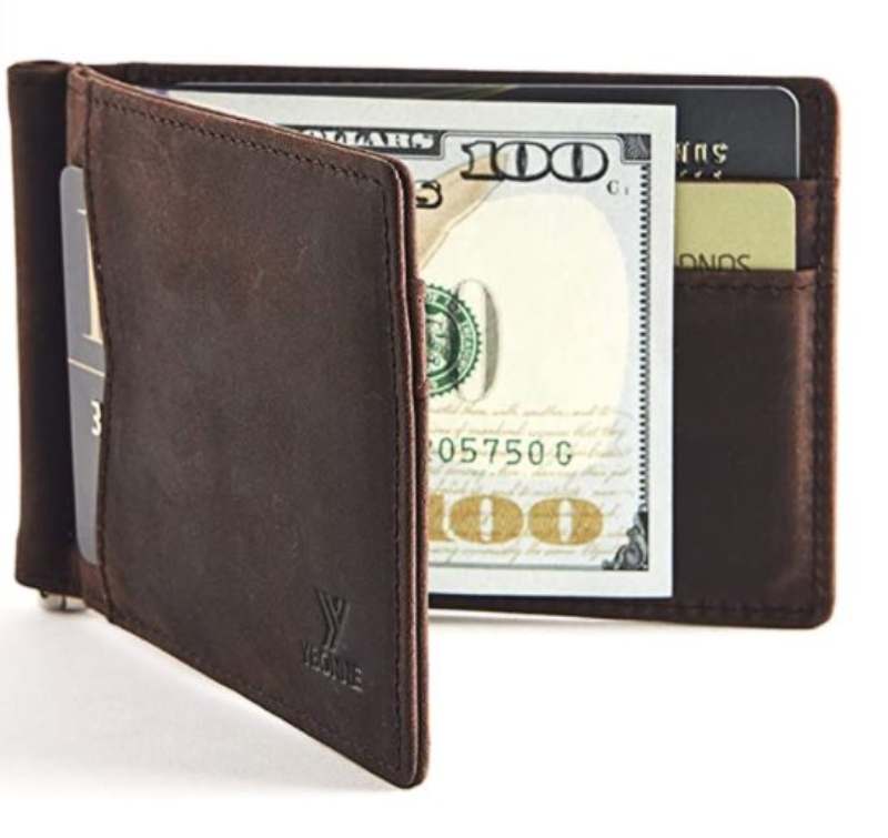 YBONNE Mens New Slim Wallet with Money Clip