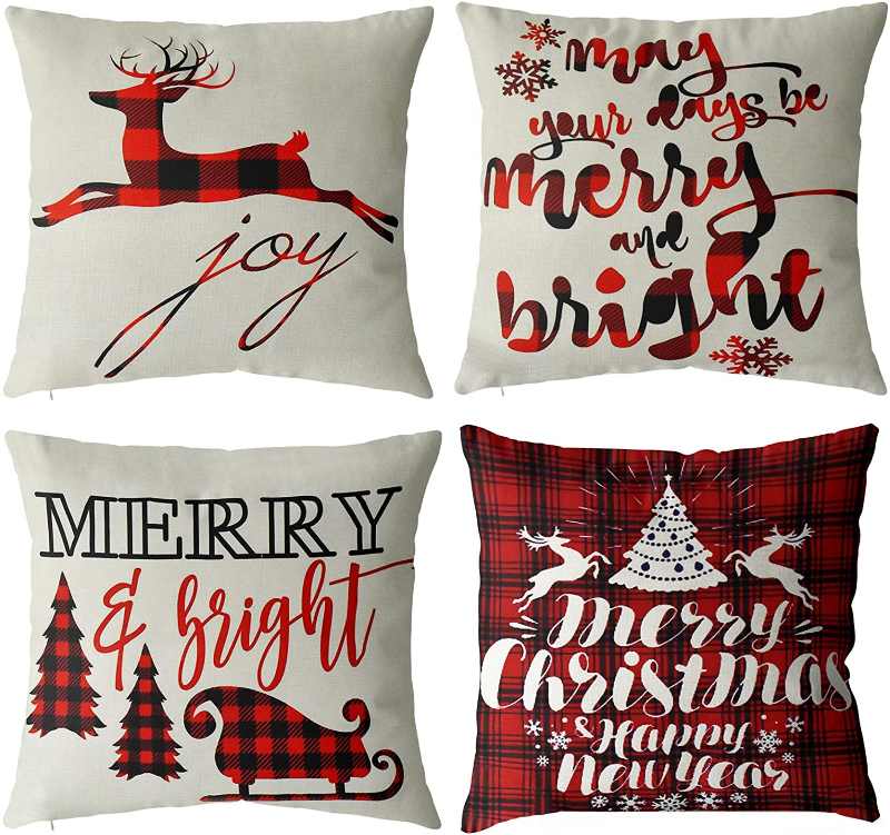 TGOOD Merry Christmas Pillows