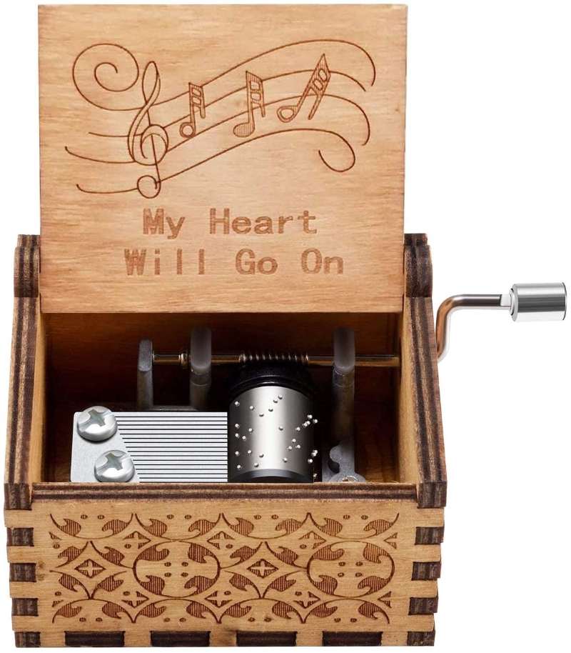 Wooden Musical Box Mechanism My Heart Will Go on