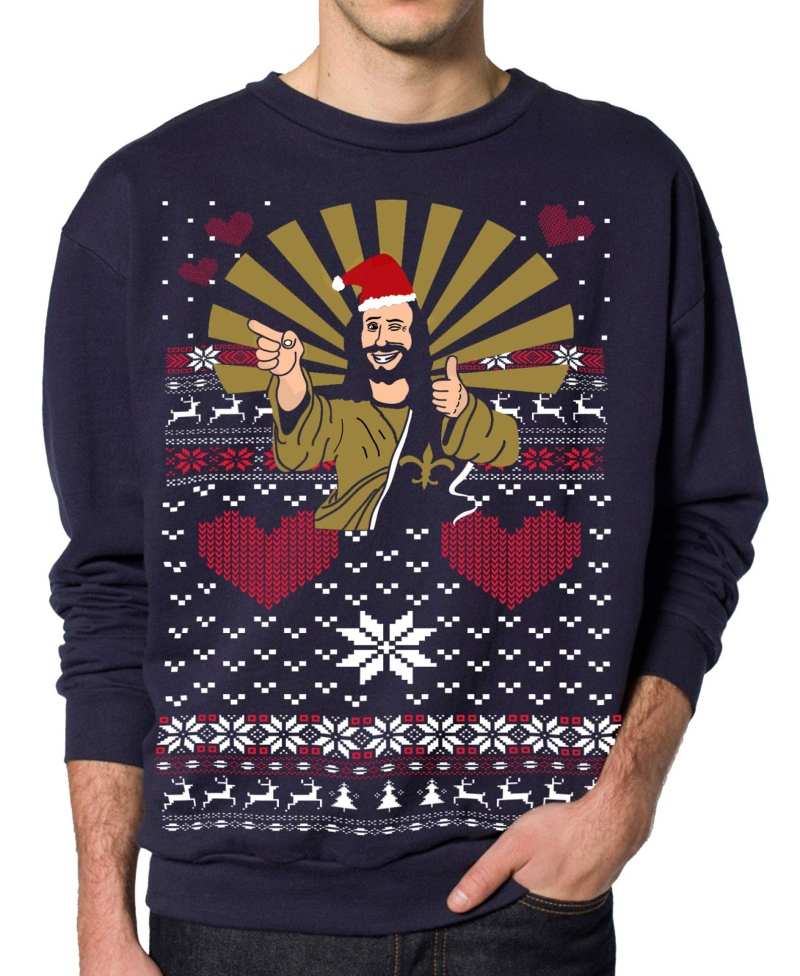 Christmas Sweater Jesus Santa