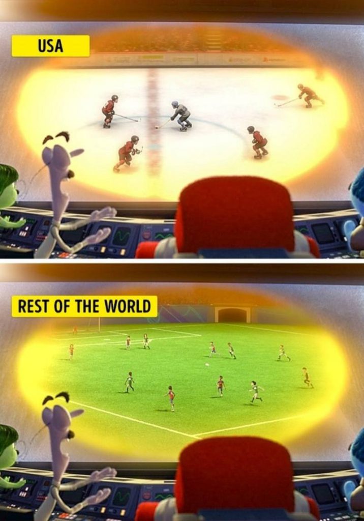 Inside Out- Riley's Dad Daydreaming About Hockey vs. Soccer