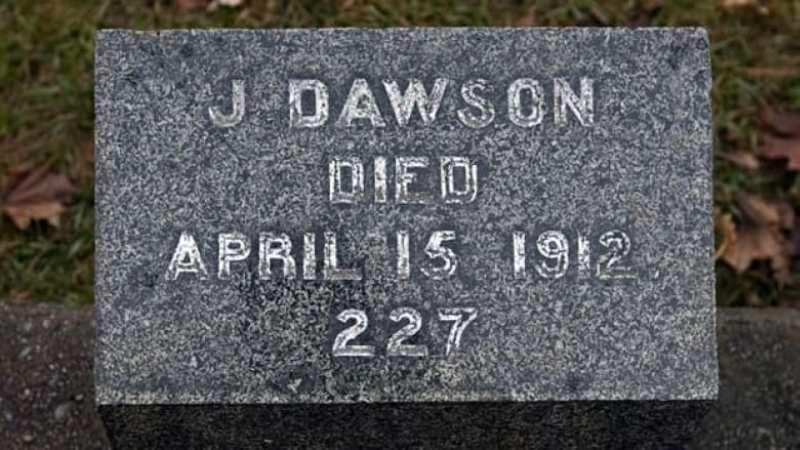 J. Dawson gravestone 