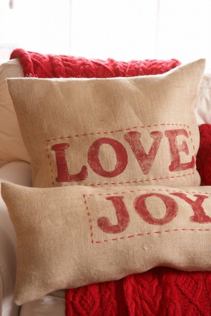 love and joy pillow