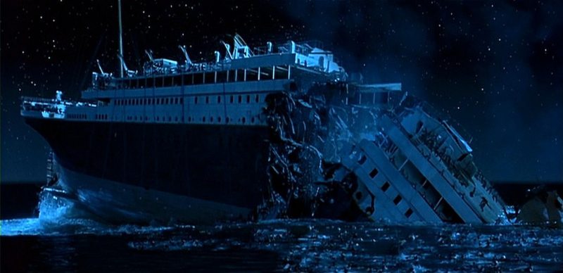 Titanic sinks in real-time and cost over $1 million per minute of screen time.