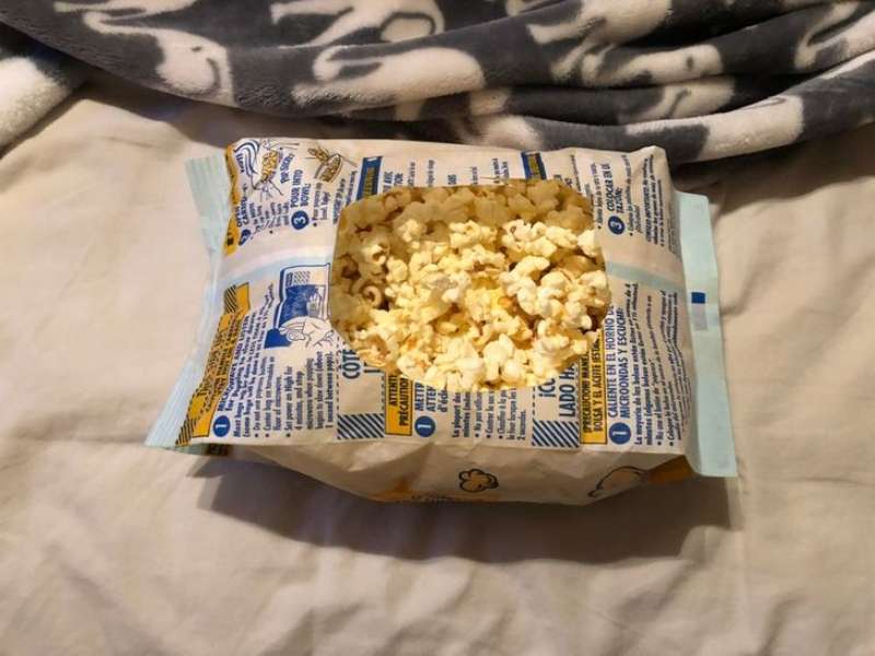 Making eating popcorn easy