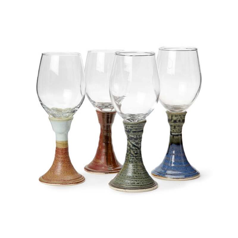 Ceramic Stem Wine Goblet