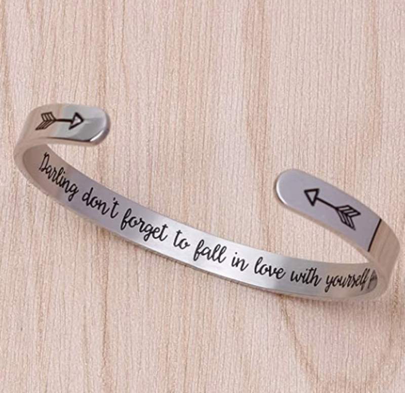 Inspirational Quotation Bracelet for Women 