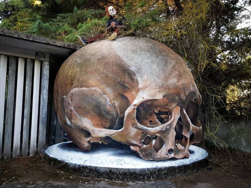 Skull art by Odeith