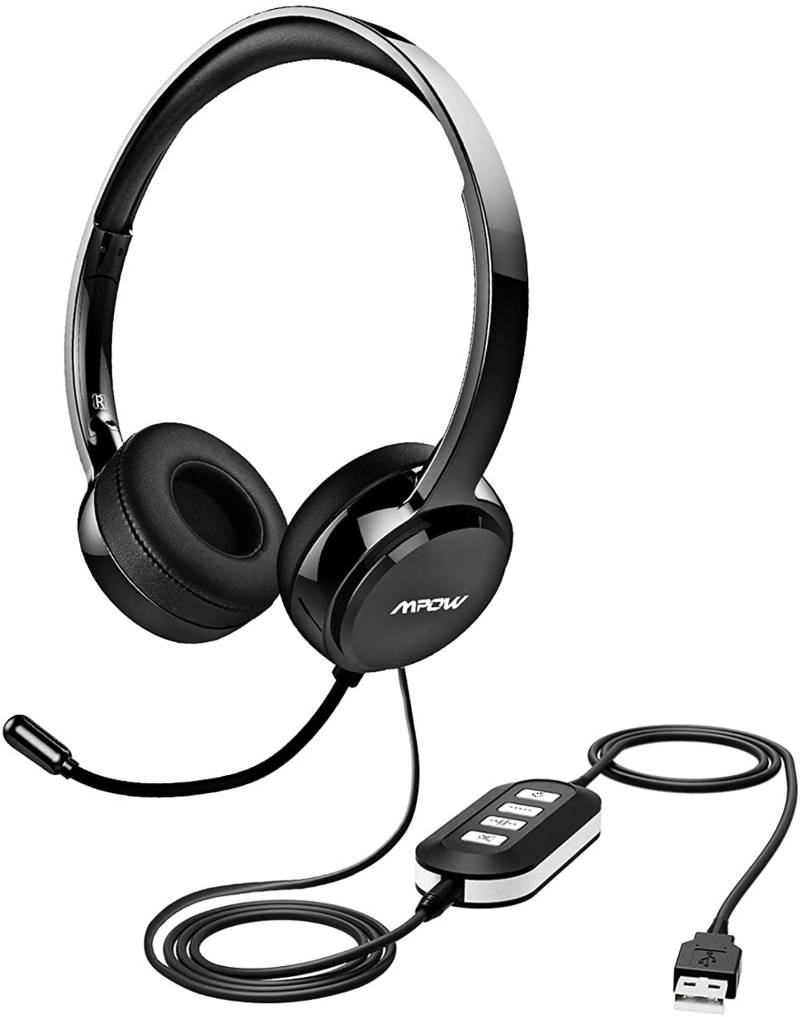 Mpow 071 USB Headset/ 3.5mm Computer Headset with Microphone Noise Cancelling