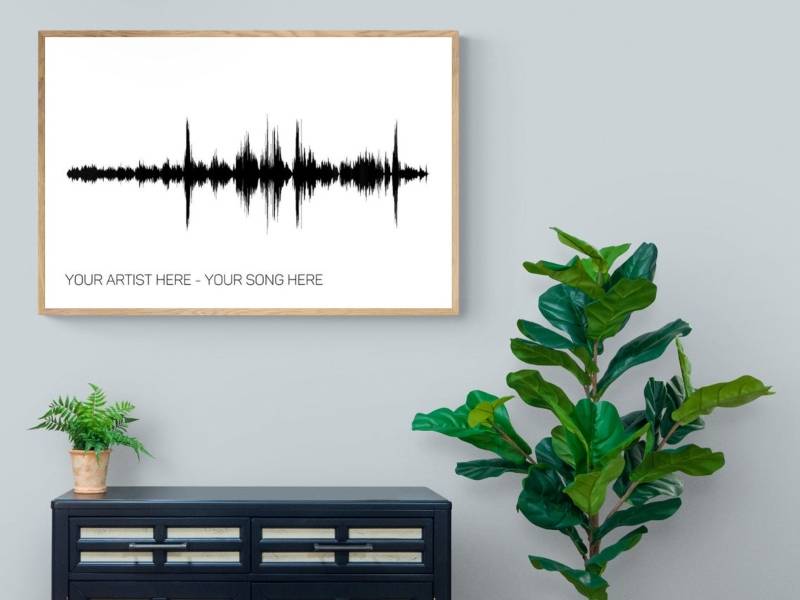Customized sound wave art print