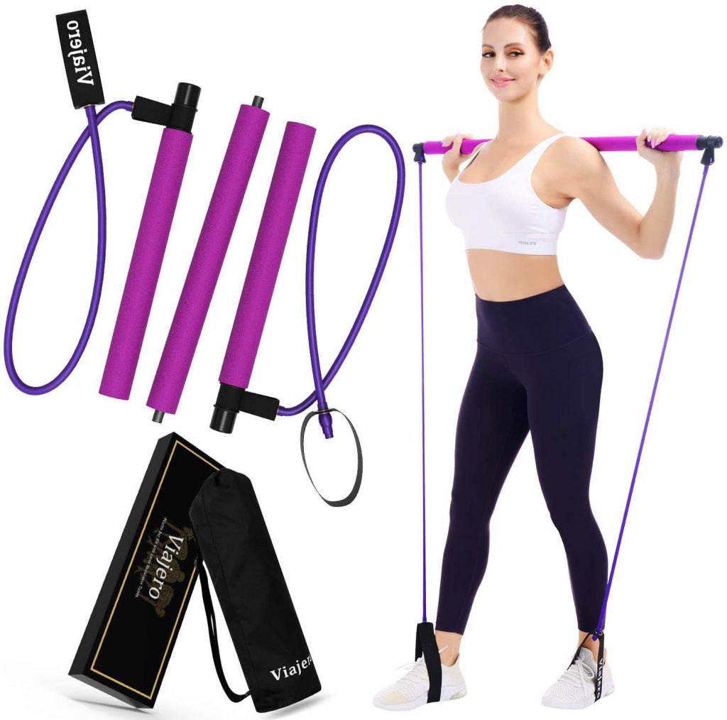 Viajero Pilates Bar Kit for Portable Home Gym Workout