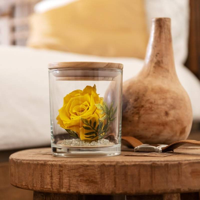 The Evermore Preserved Yellow Rose Keepsake Gift