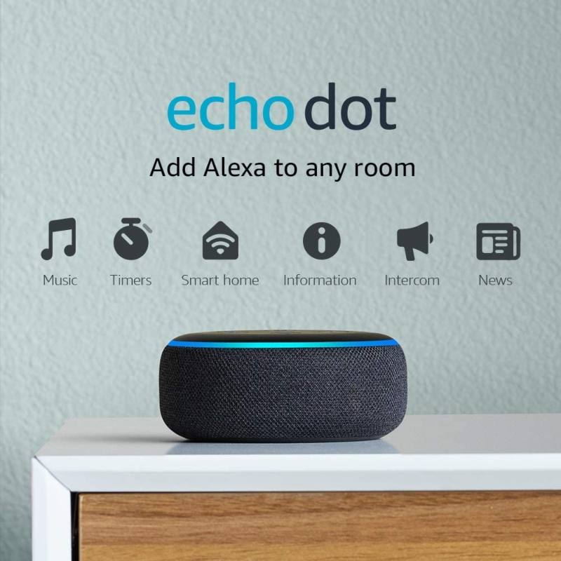 Echo Dot (3rd Gen) - Smart speaker with Alexa electronic gadget