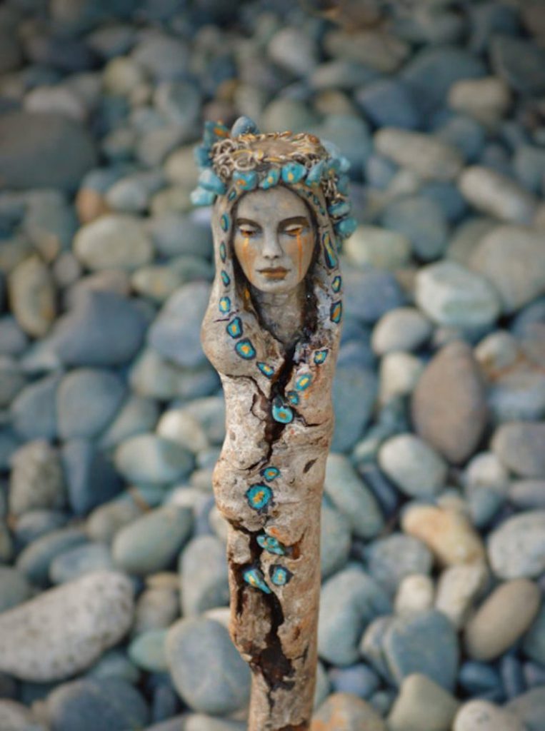 Debra Bernier driftwood sculptures