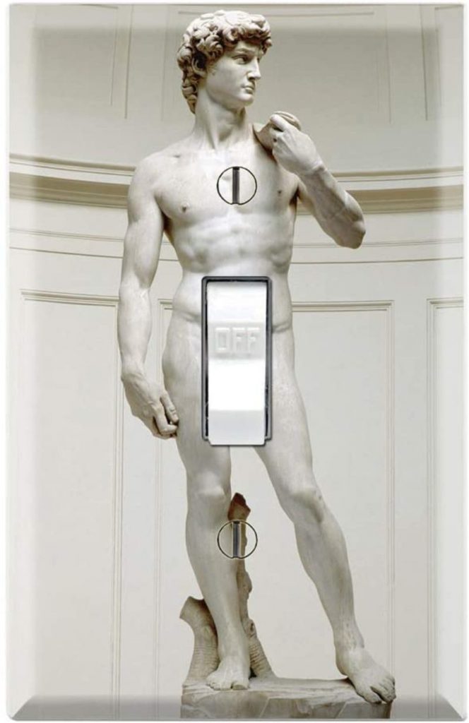 Michelangelo's David Switch Cover, Valentine's Day Gifts