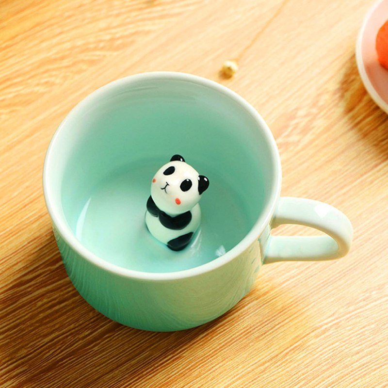 Cute 3D Animal Ceramic Mug, Valentine's Day Gift Ideas 
