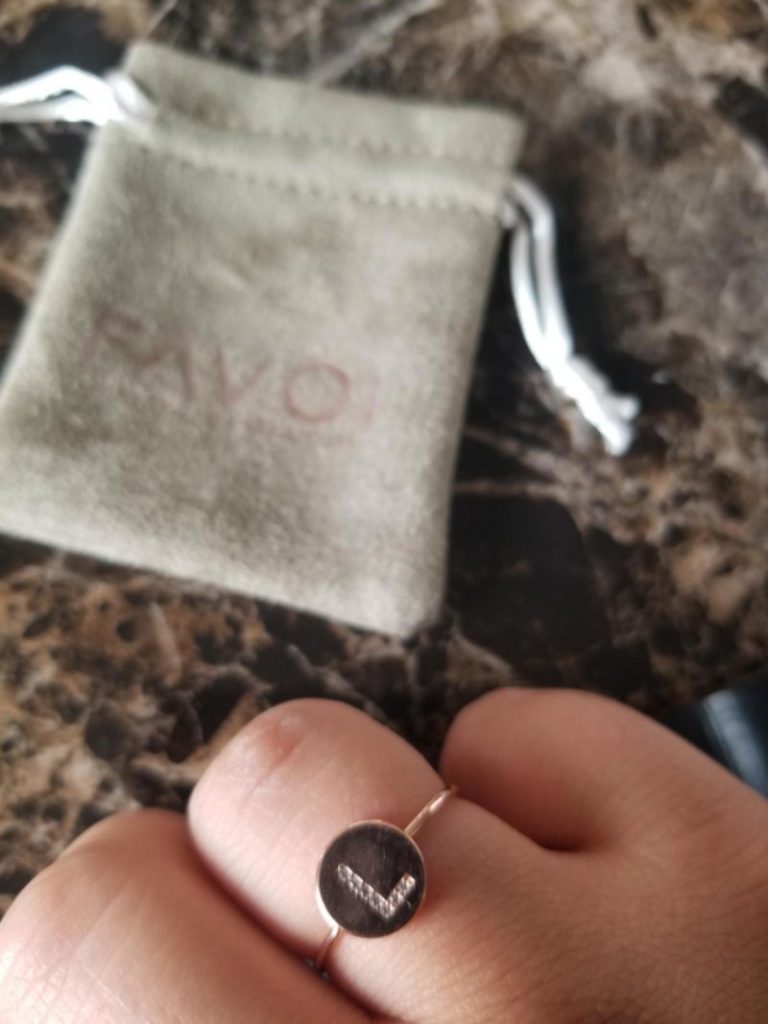 Rose Gold Plated Initial Ring, Valentine's Day Gifts 