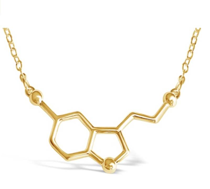 Rosa Vila Happiness Serotonin Molecule Necklace For Women