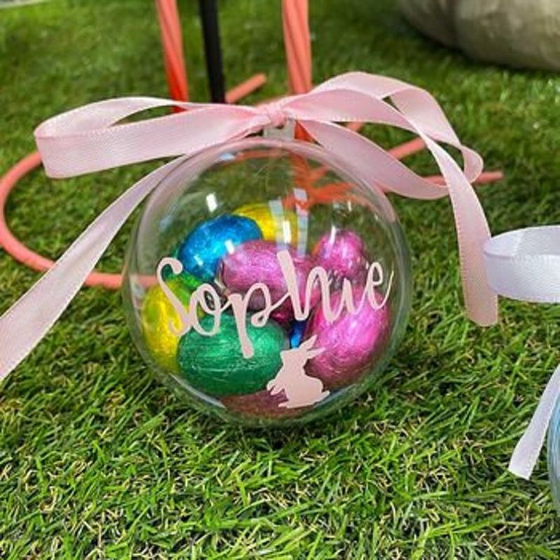 Personalised Easter Egg Chocolate Bauble
