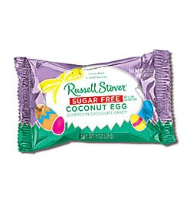 Sugar Free Chocolate Covered Coconut Easter Eggs
