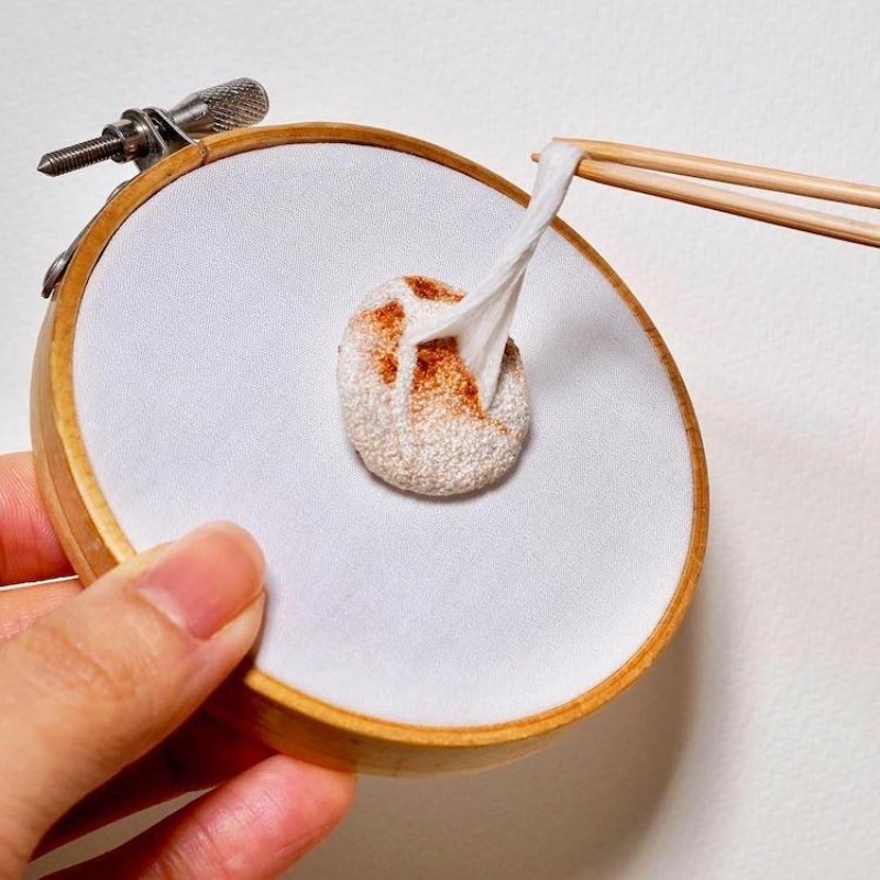 food, 3d embroidery