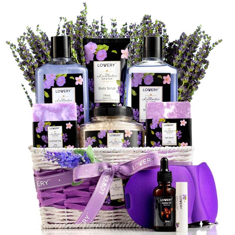 Lavender & Lilac Spa Gift Basket