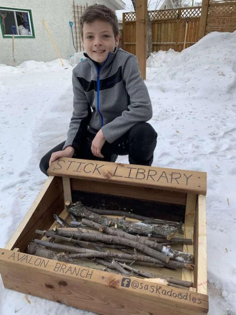 Jeremiah with the stick library