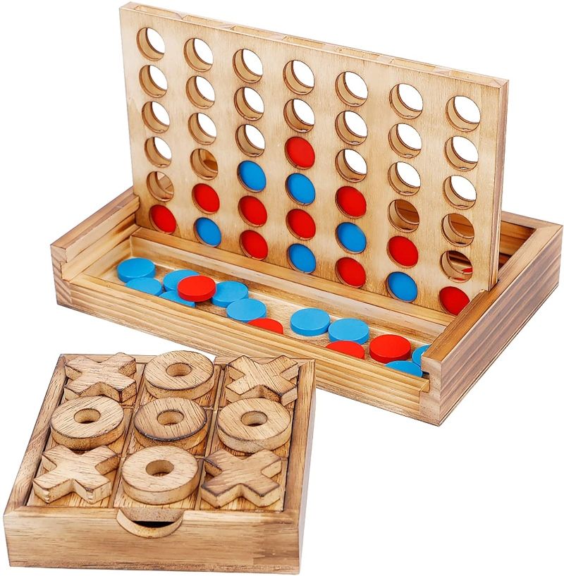 Tic Tac Toe & 4 in a Row Tables Game Set