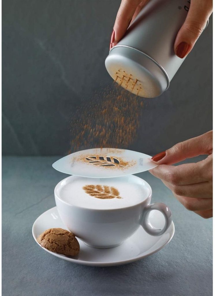 Cappuccino Coffee stencil set