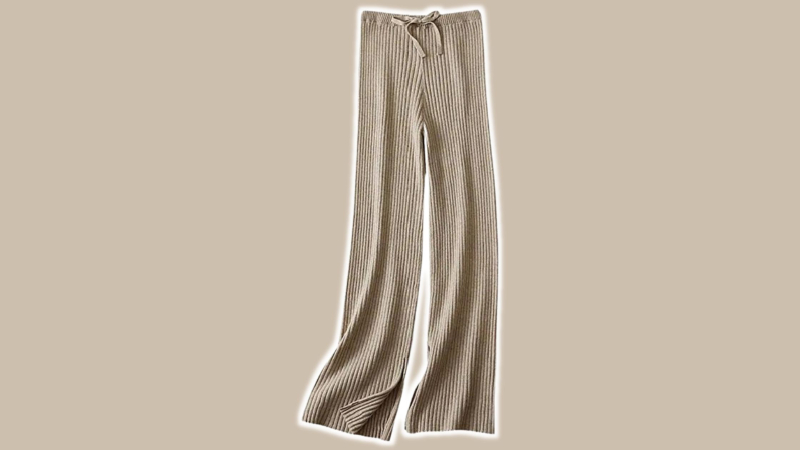 cashmere pants - 12 Loungewear Finds That Are Oh-So-Comfortable!