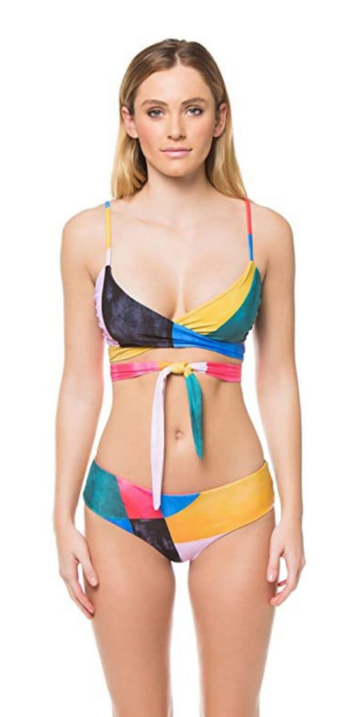 Mara Hoffman Women's Mila Wrap Bikini Top Swimsuit