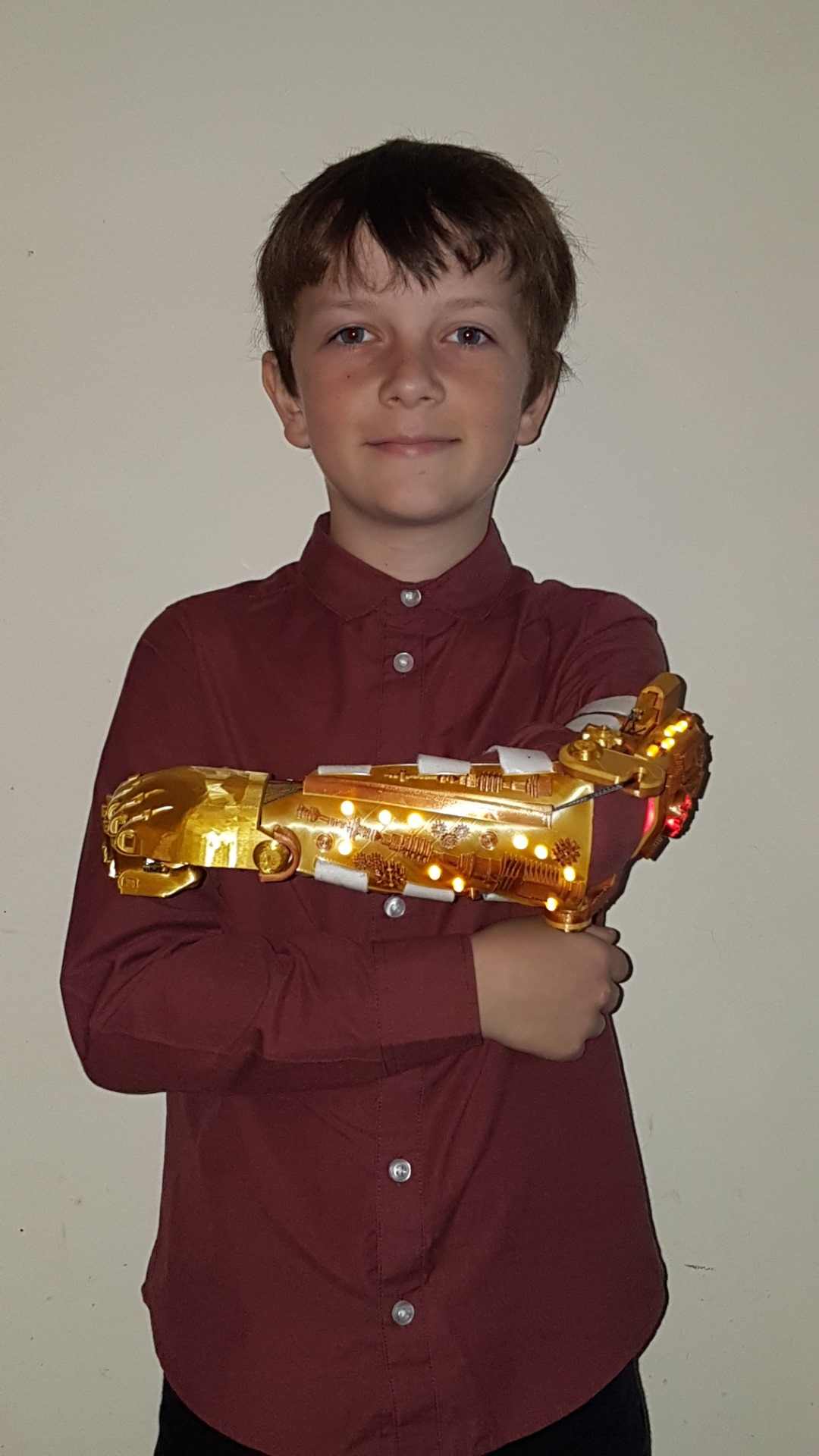 Dad Builds His Son A Steampunk Prosthetic Arm With A 3D Printer